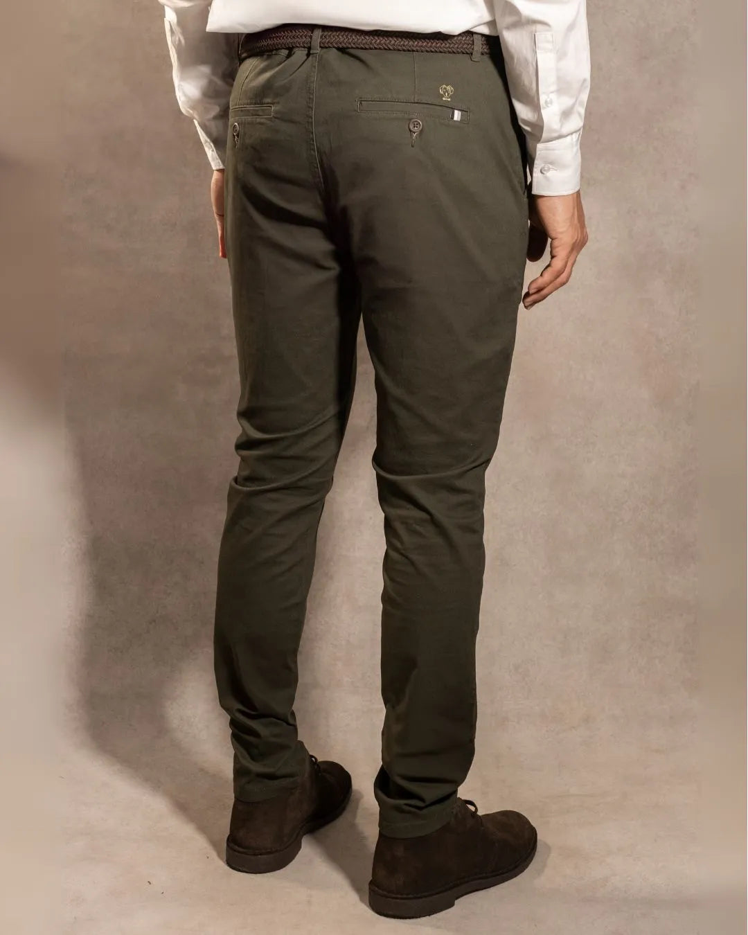 Pantalón Elástico Verde Militar