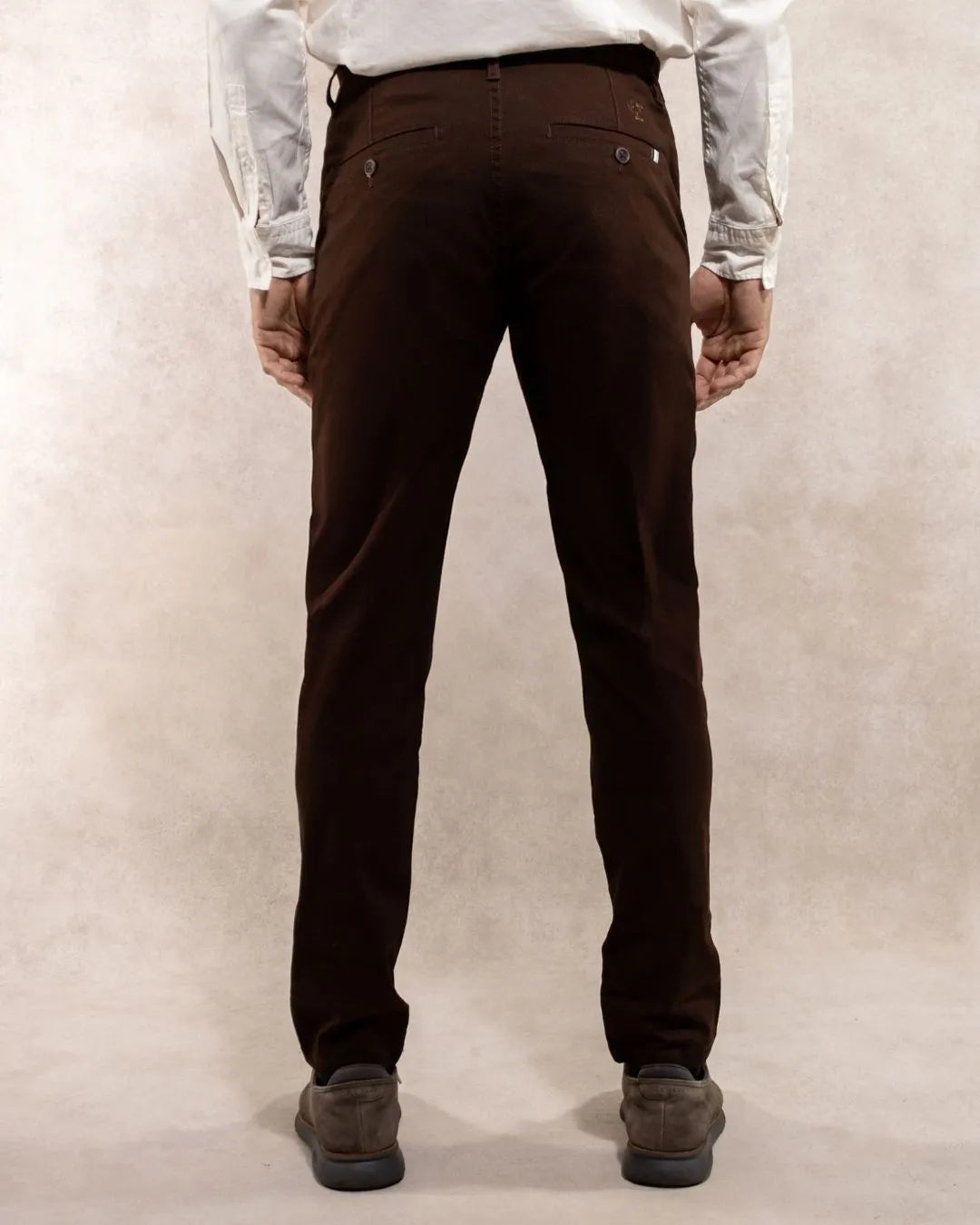 Pantalón Elástico Café Oscuro