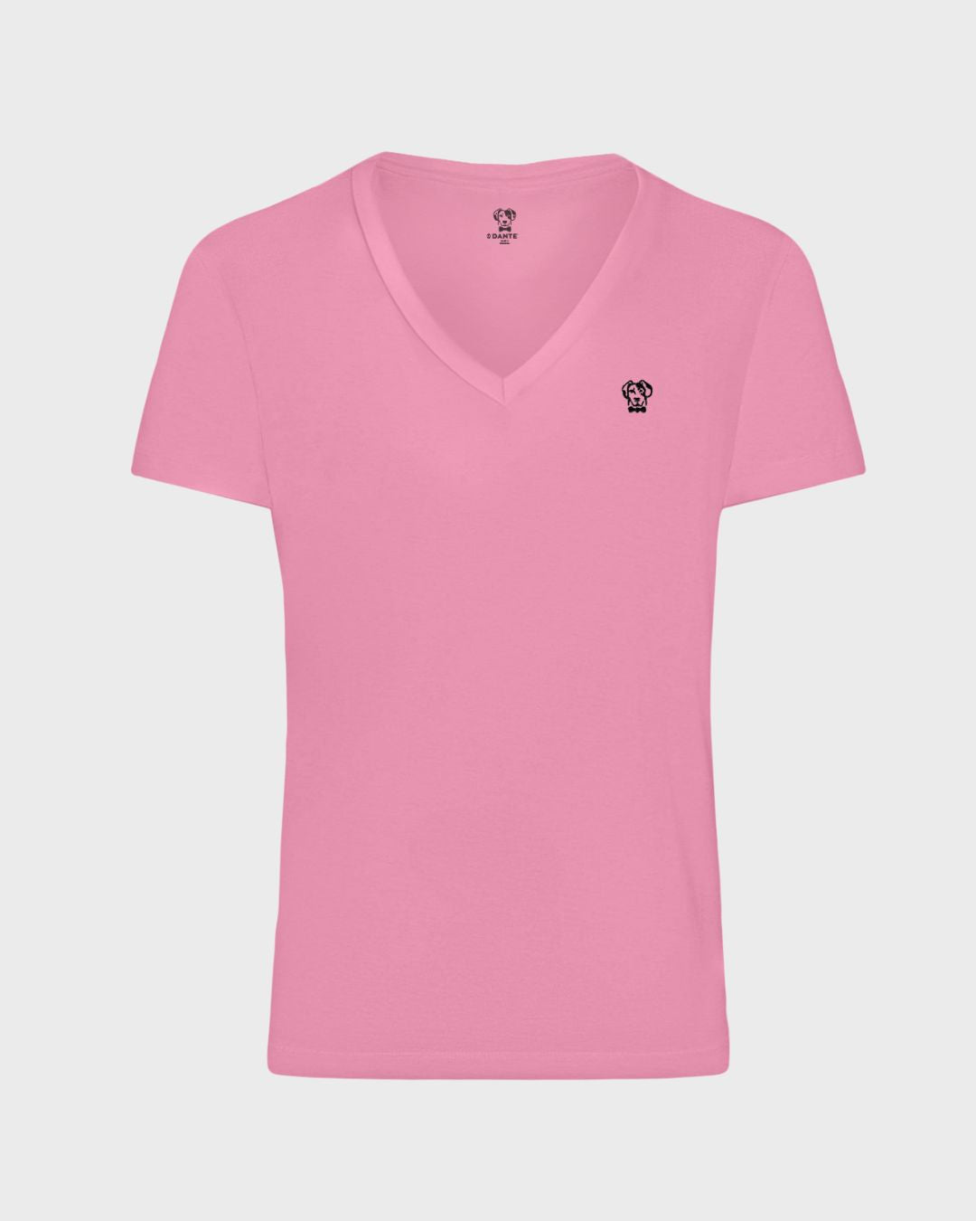 Playera Antimanchas Cuello V Pink Mujer