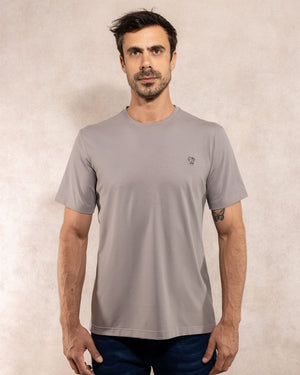 Playera Antimanchas Gris Claro - Talla Regular