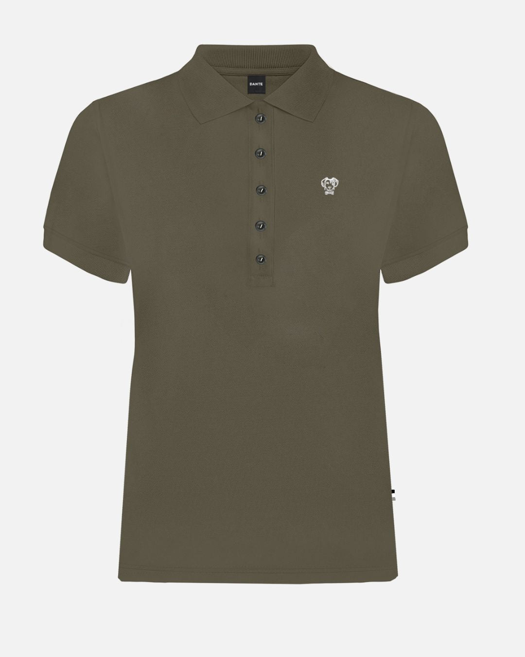 Polo Antimanchas Verde Militar Mujer