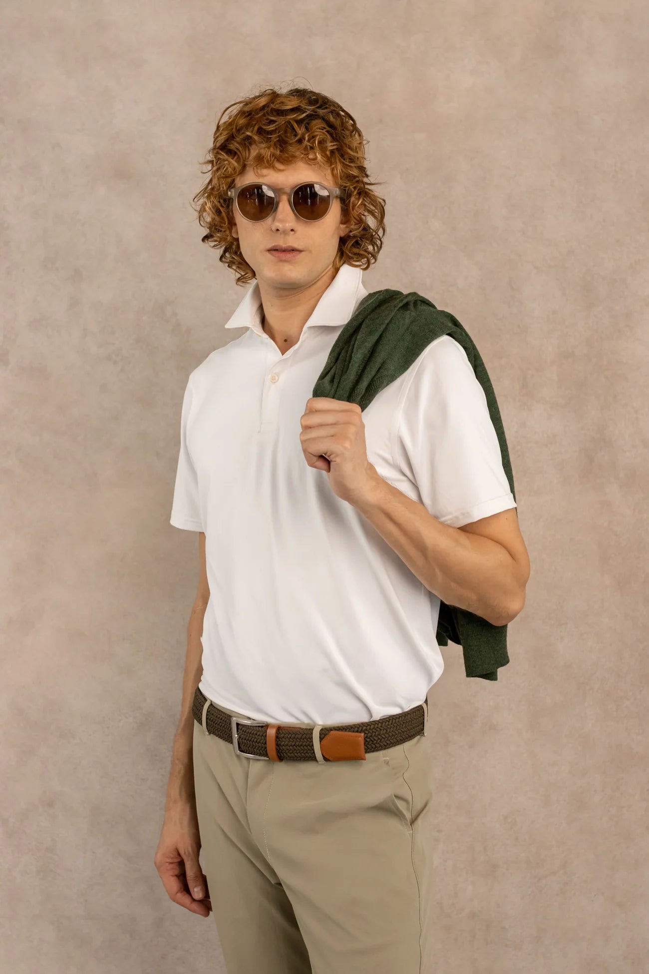 Polo Performance Antiarrugas Blanca