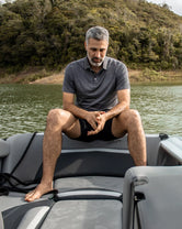 Polo Performance Antiarrugas Gris Jaspe